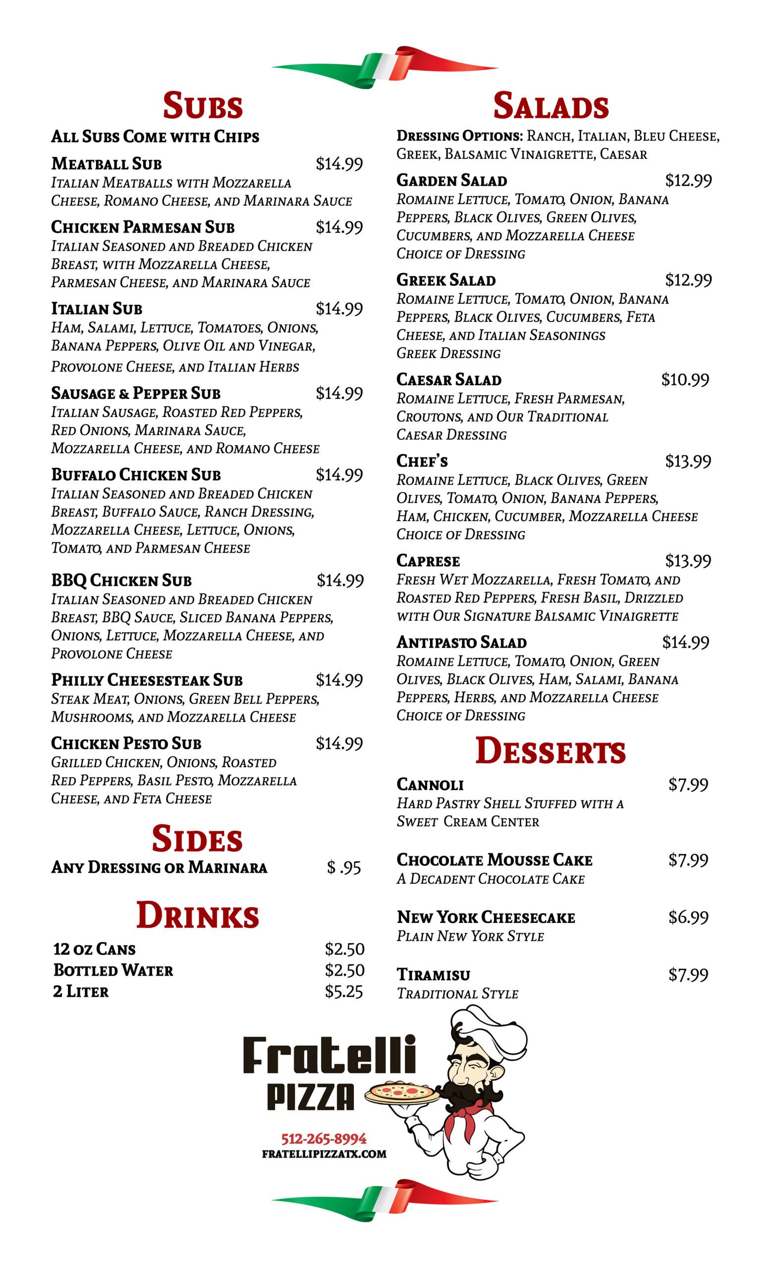 Fratelli Pizza Liberty Hill, TX