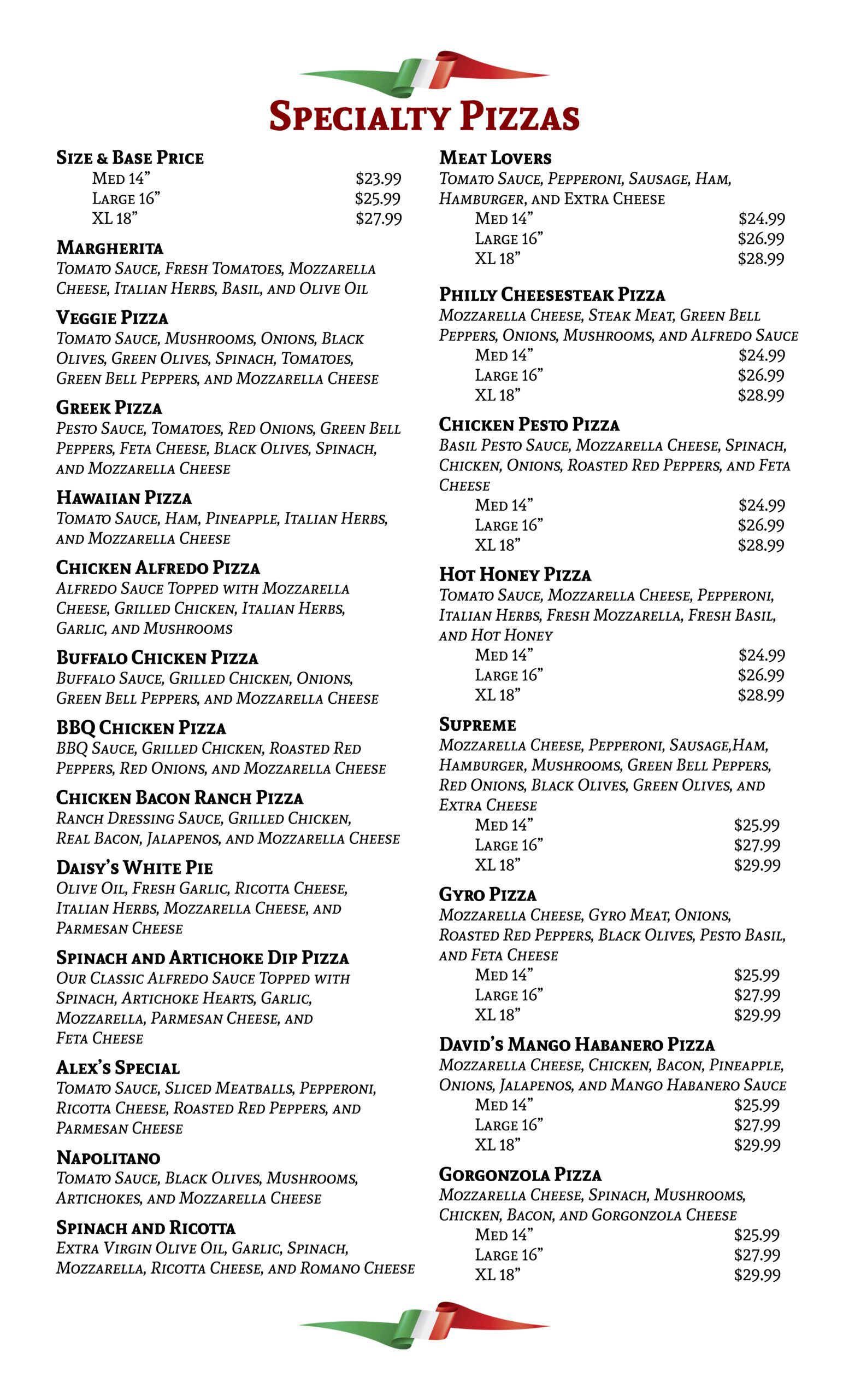 Fratelli Pizza Horseshoe Bay