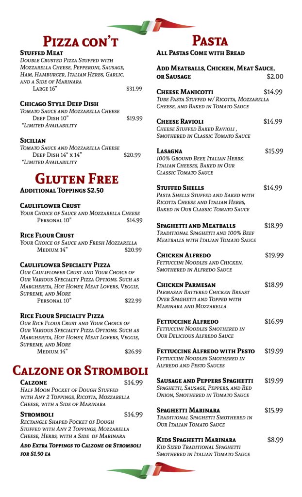 Fratelli Pizza Horseshoe Bay