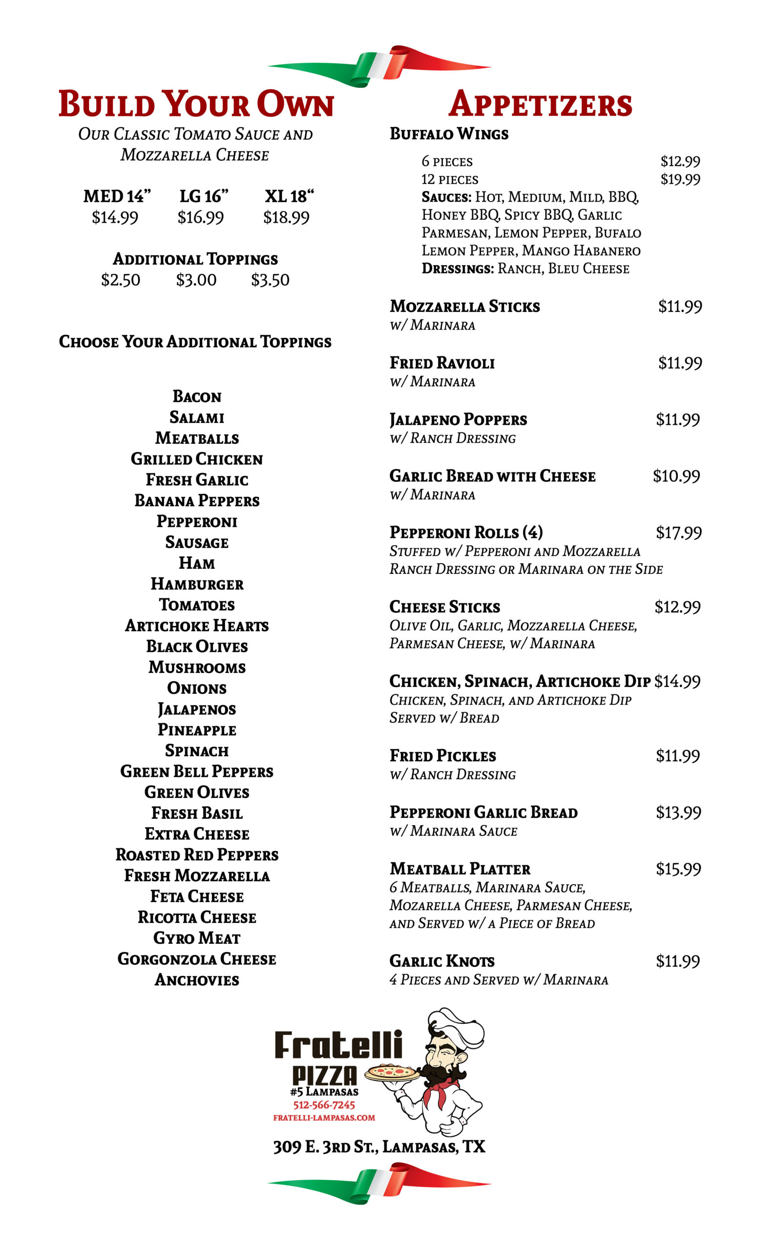 Fratelli Pizza Lampasas